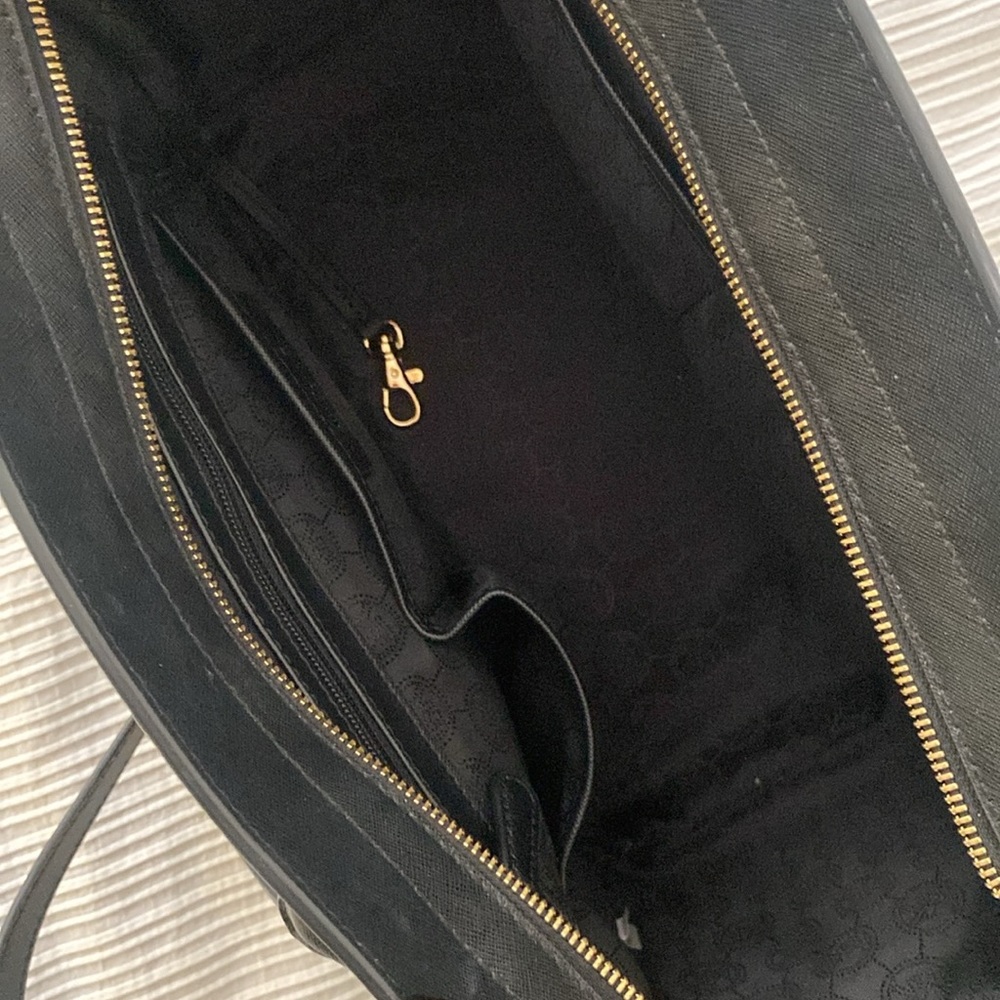 Michael Kors Black Saffiano Leather Large Selma Satchel - Picture 7 of 9
